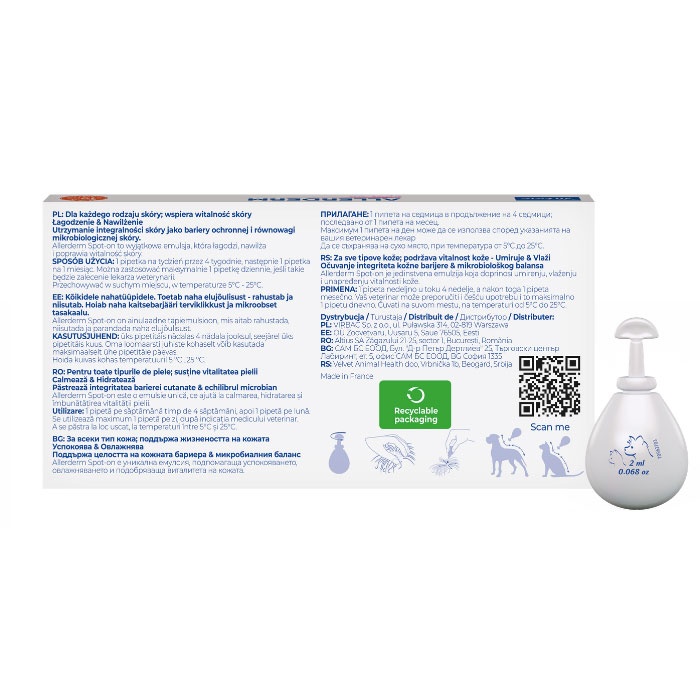 Allerderm Spot On, 6 pipete x 4ml