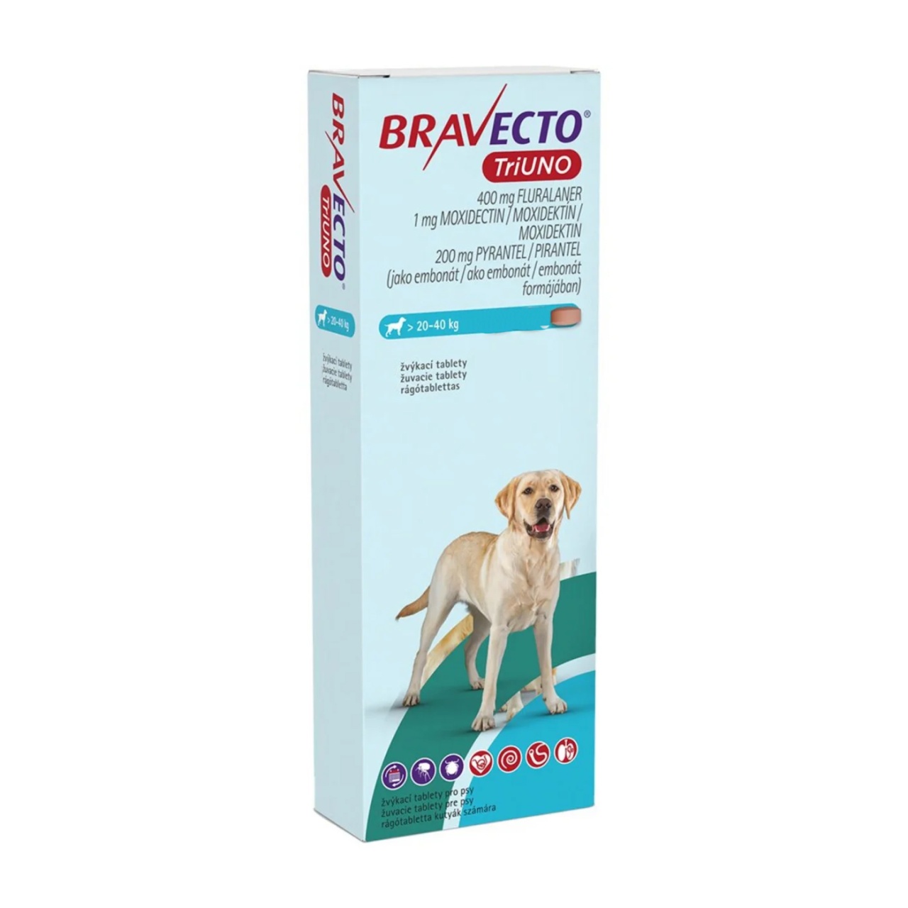 Bravecto TriUno L, 20-40 kg, 1 tableta (Data expirare