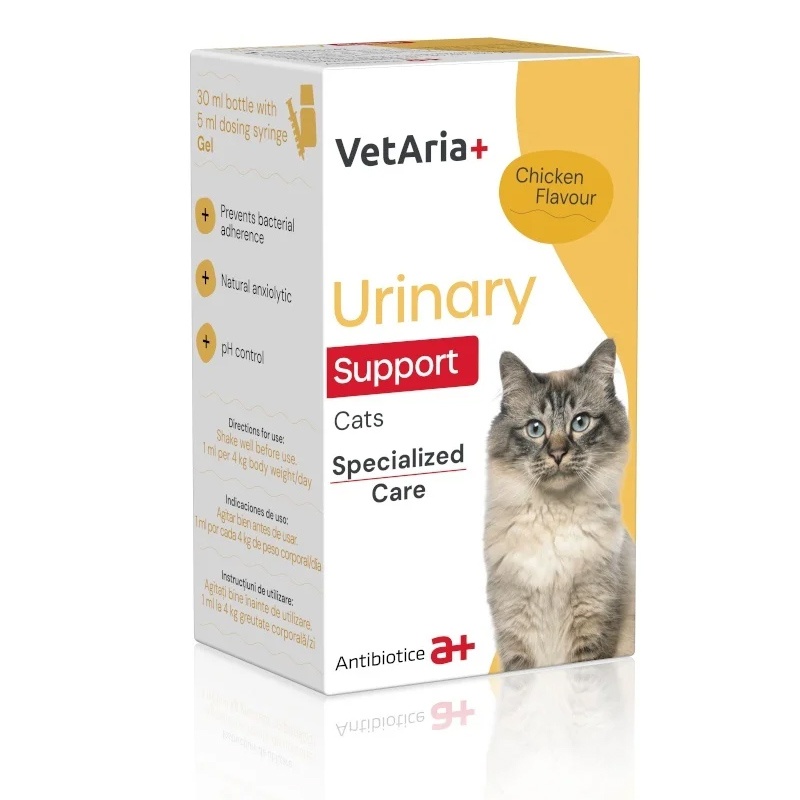 VetAria+ Urinary Support Pisica, 30ml