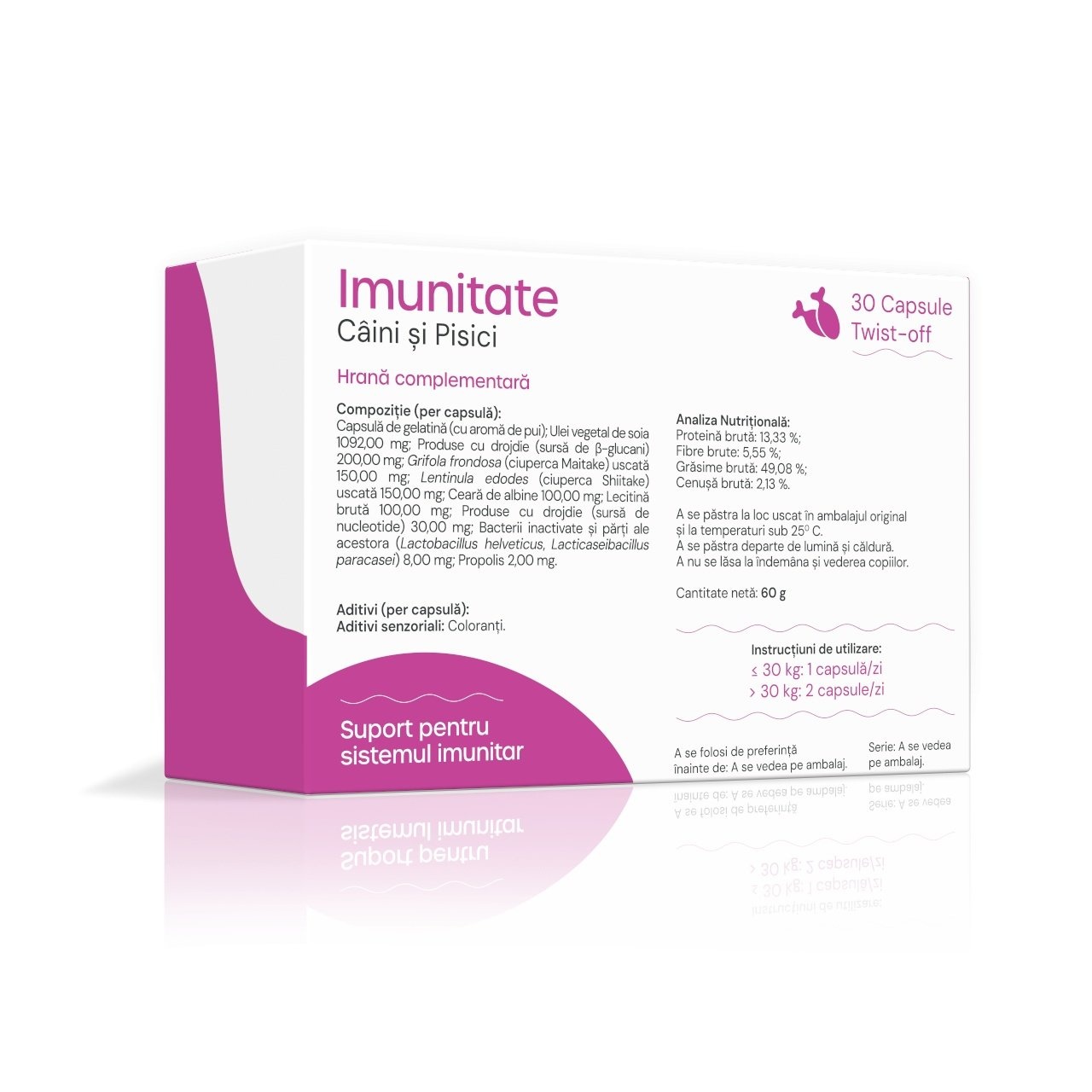 VetAria+ Imunitate, 30 capsule Twist-Off - Image 2