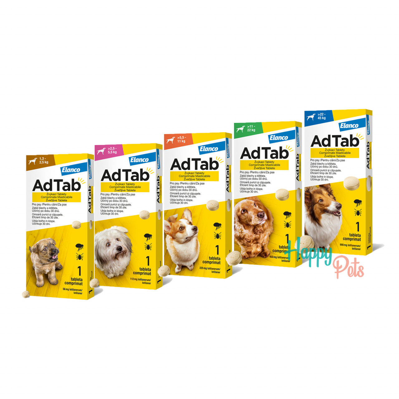 AdTab Caine, 1 tableta antiparazitara