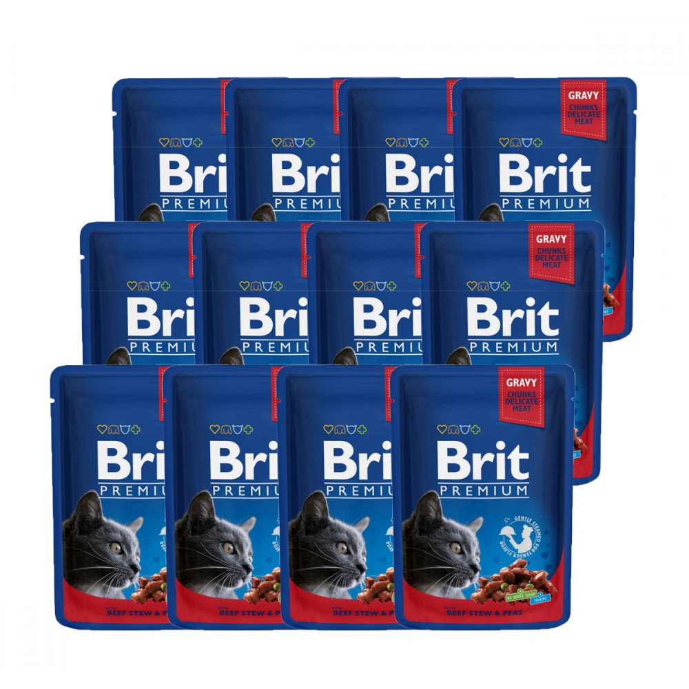 Brit Premium Plicuri Pisica, 12x100 grame