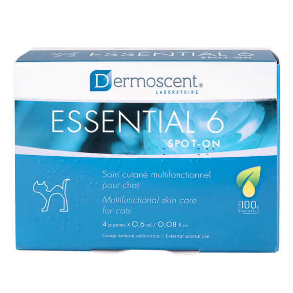 Dermoscent Essential 6 Spot-On Pisica, 4 pipete