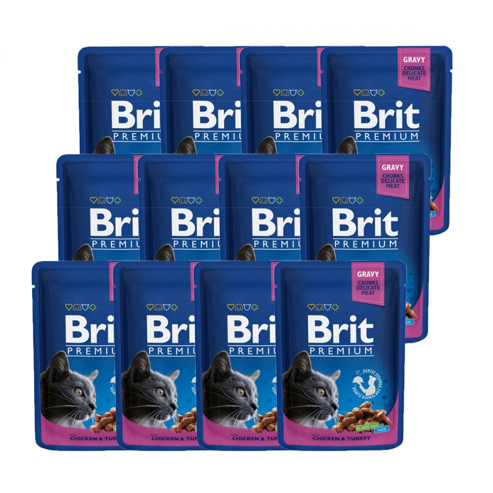 Brit Premium Plicuri Pisica, 12x100 grame