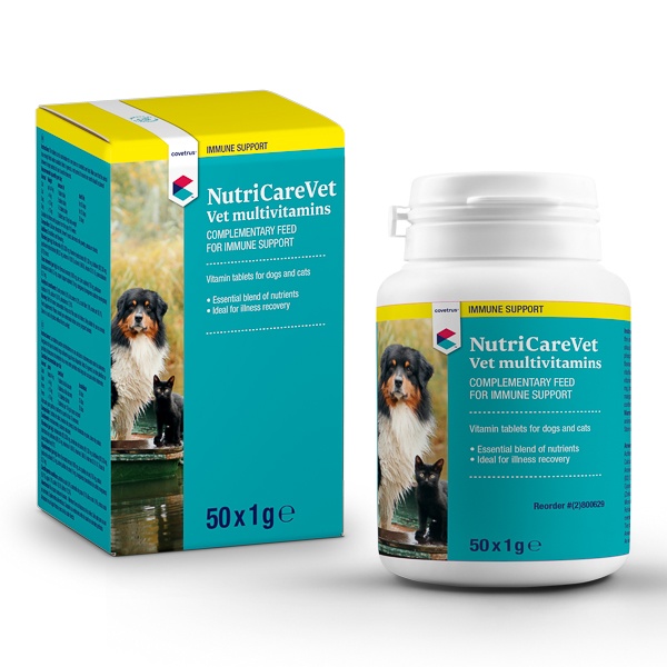 NutriCareVet Multivitamine Caini &amp; Pisici, 50 tablete