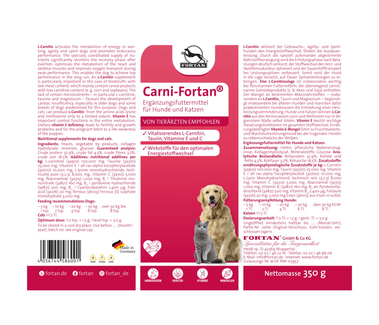 Carni-Fortan, 350 grame