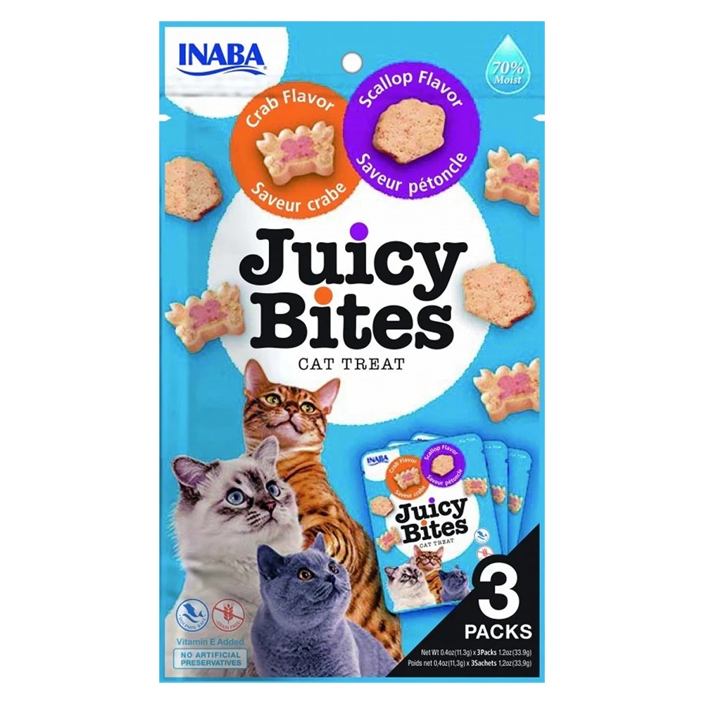 INABA Juicy Bites Pisica, 3x11.3 grame