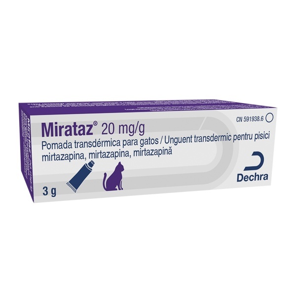 Mirataz unguent transdermic pisica 20mg/g, 3 grame