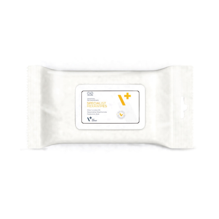 VetExpert Specialist Hexawipes, 40 servetele