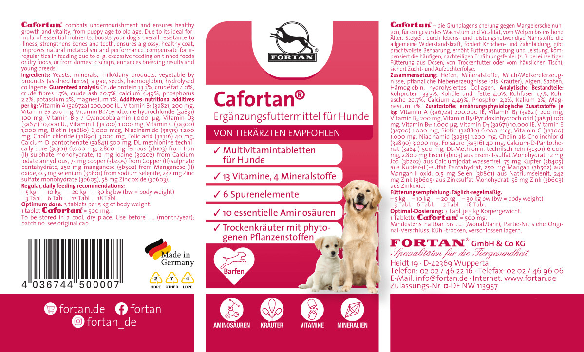 Cafortan, multivitamine caini - Image 3