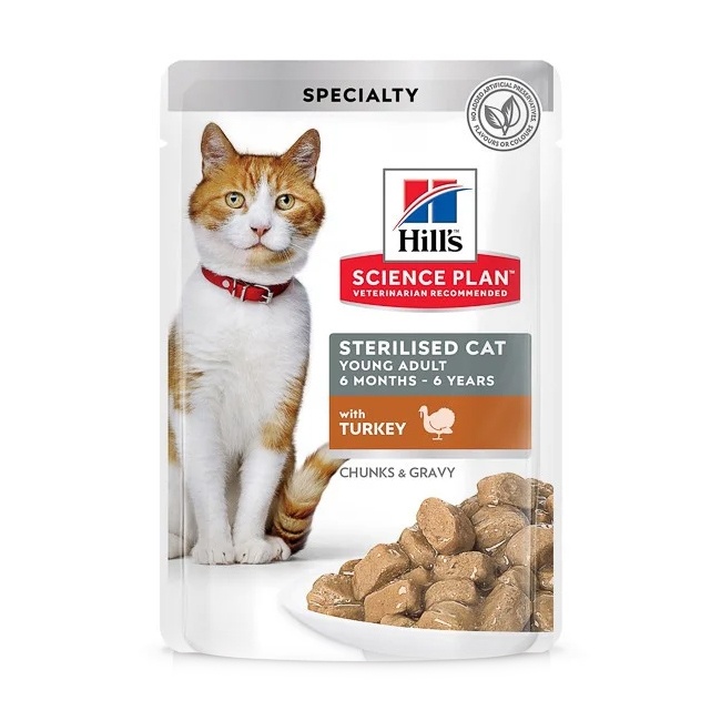 Hill's Feline Adult Sterilised Adult Plic, 85 grame