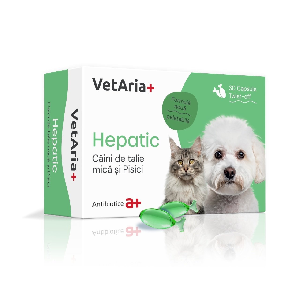 VetAria+ Hepatic, 30 capsule Twist-Off