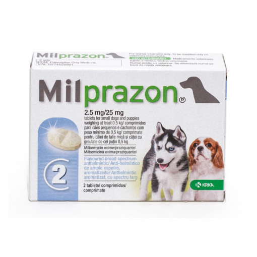 Milprazon Caine, 2 tablete