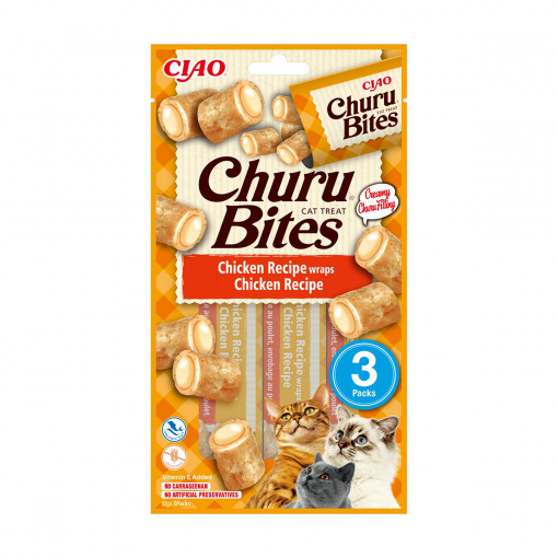 Churu Bites Pisica, 3x10 grame