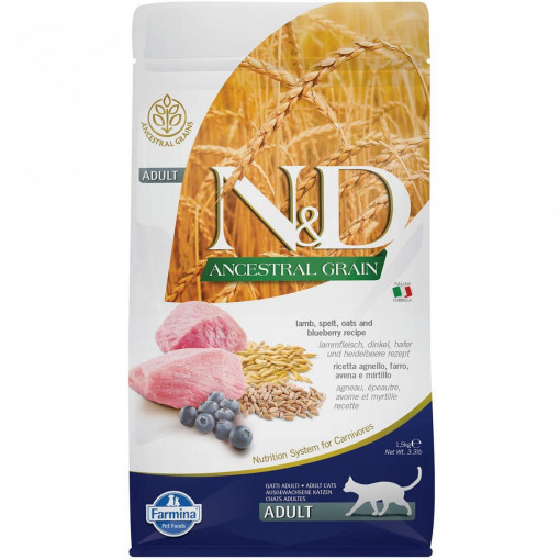 N&D Cat Low Grain Grain Miel & Afine, 1.5kg