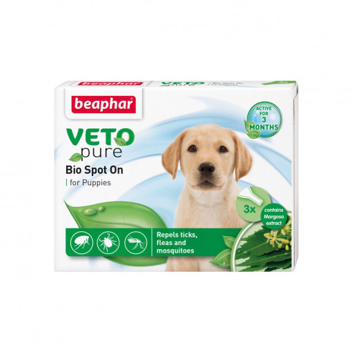 Beaphar VETO Pure Bio Spot On Puppy, 3 pipete