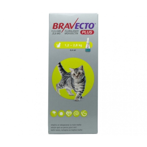Bravecto Plus Pisica, 1 pipeta