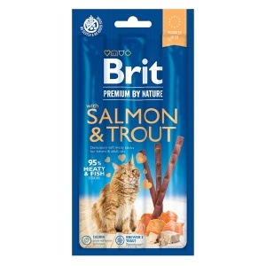Brit Premium Sticks-uri Pisica Somon, 3 bucati