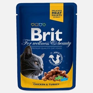 Brit Plic Pisica Pui & curcan