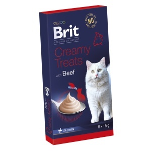 Brit Cat Creamy Treat, 6x15 grame
