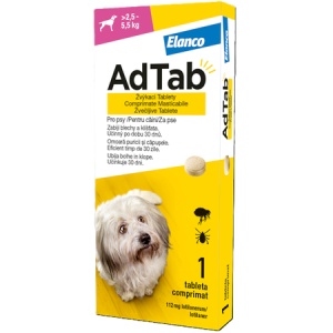 Adtab Caine 2.5-5.5kg, 1 tableta (Data expirare produs: 31.07.2026)