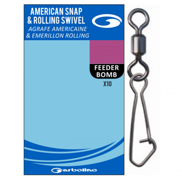 Agrafa Garbolino Nr.8 American Snap Rolling Swivel