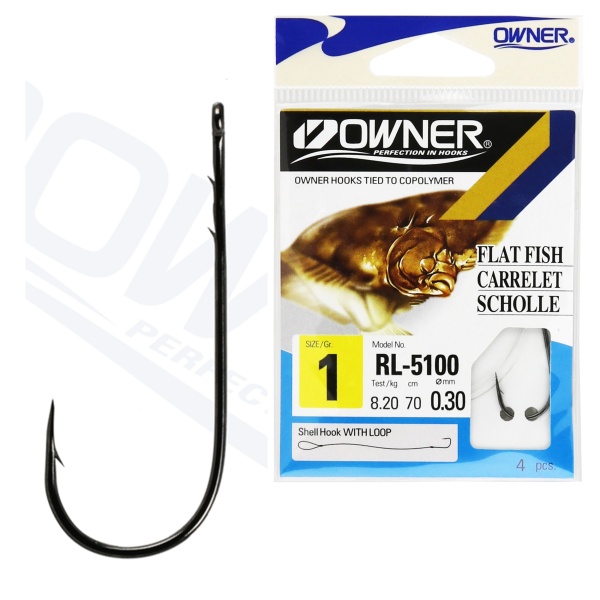 Carlige Legate Owner RL-5100 No.1 70cm 0,30mm