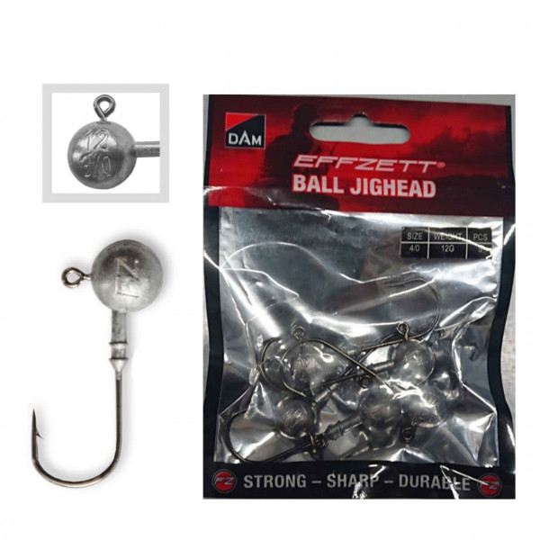 Jig Lestat DAM Effzett Ball Jighead No.4/0 20gr