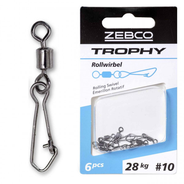 Vartej Agrafa Zebco No.6 36kg 30mm Trophy Rolling Swivel