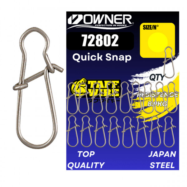 Agrafa Owner Amaz 72802 No.0 9.6kg Quick Snap 18buc