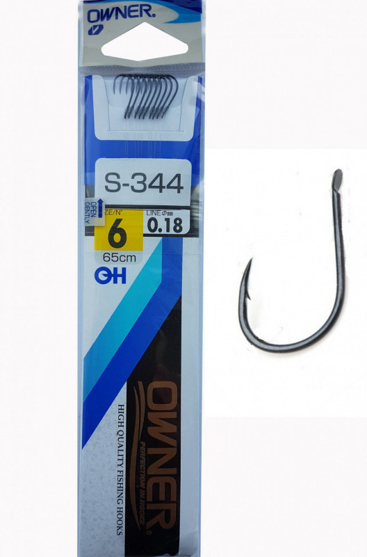 Carlige Legate Owner S-344 No.6 65cm 0,18mm