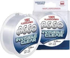 Fir Asso Fluorocarbon 0.25mm 4.60kg 50m Invisible Clear