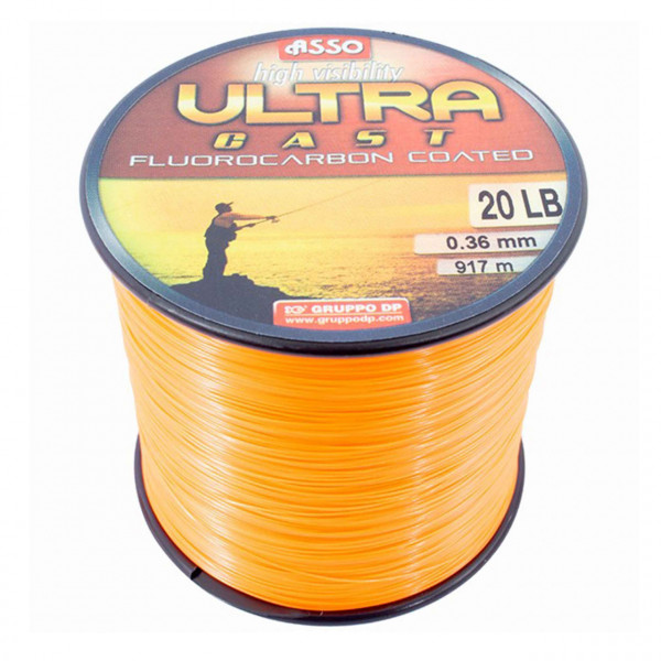 Fir Asso Ultra Cast 0.24mm 8.10kg 1000m Orange