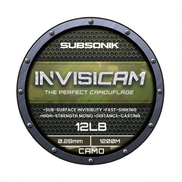 Fir Monofilament Sonik Subsonik 1200m Invisicam Verde-Maro-Negru