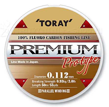 Fir Toray Premium Fluorocarbon 0.156mm 1.79kg 50m Transparent