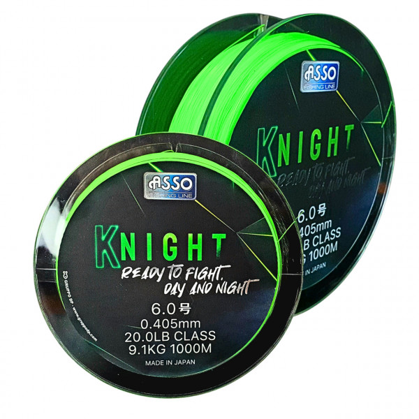 Asso KNight 1200m 0.260mm 2.5kg Fluorescent Chartreuse