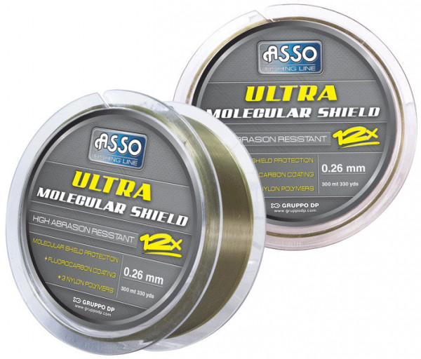 Fir Asso Ultra Molecular Shield 0.22mm 7.30kg 150m Dark Green