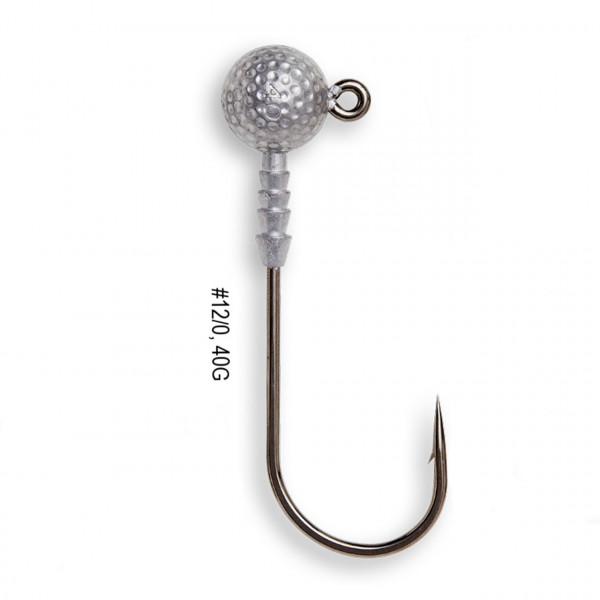 Jig Madcat Golf Ball No.12/0 40gr Jighead Natural Bulk