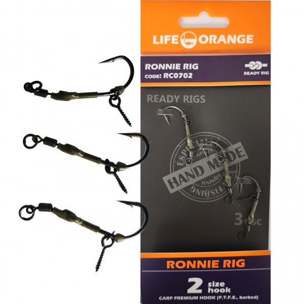 Rig Crap Ronnie Rig 08 Orange Series 7 No.8 20lb 3buc