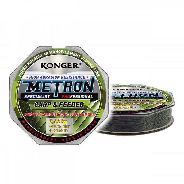 Fir Konger Metron Specialist ProCarp and Feeder 0.22mm 6.7kg 150m Verde Camou