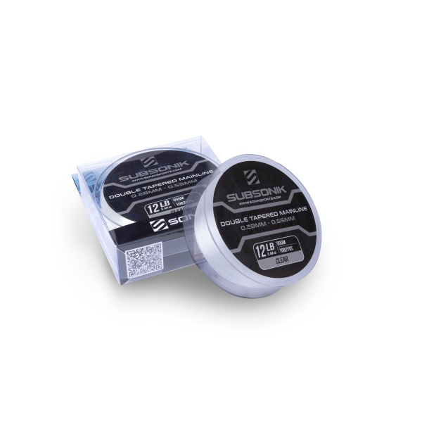 Fir Monofilament Sonik Subsonik Double Tapered Main Line Clear 990m