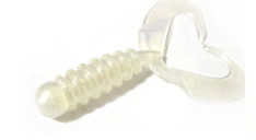 Grub Rock'N Bait Cultiva RB-1 13 Pearl Ring Twin Tail