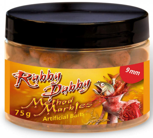 Boilies Radical Method Marbles Rubby Dubby 9mm 75g