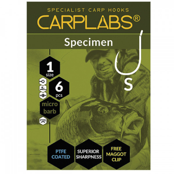 Carlig Konger Carplabs® Specimen No.1 Titanium Grey Ringed 6buc