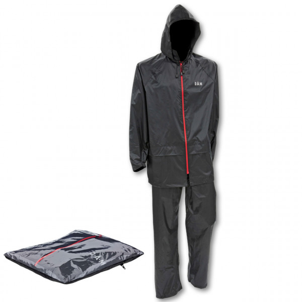 Costum ploaie impermeabil DAM Protec Rainsuit XL Negru