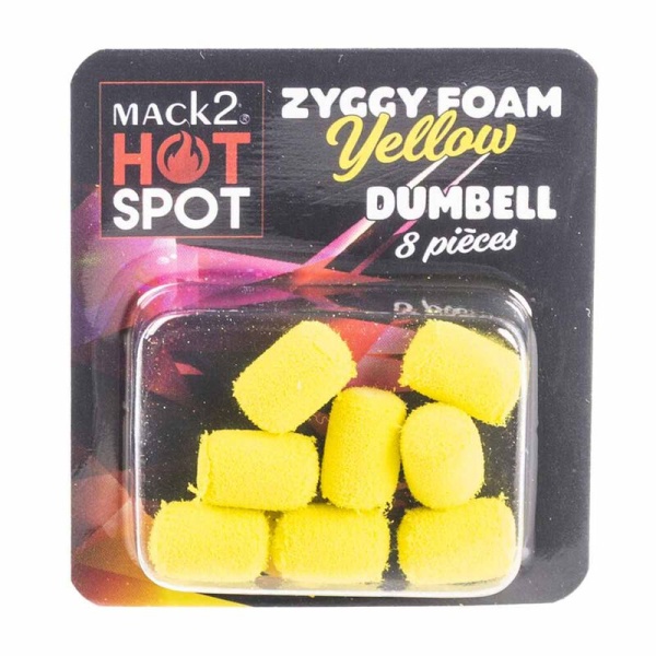 Dumbell Mack2 Ziggy Foam Dumbell Galben 8buc