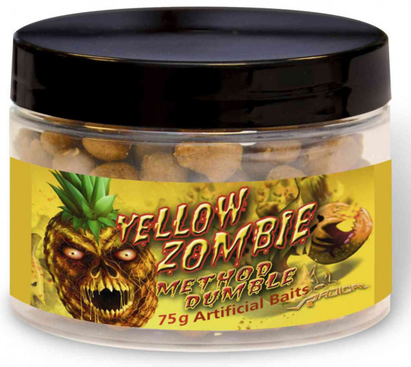 Boilies Radical Method Marbles Yellow Zombie 9mm 75g