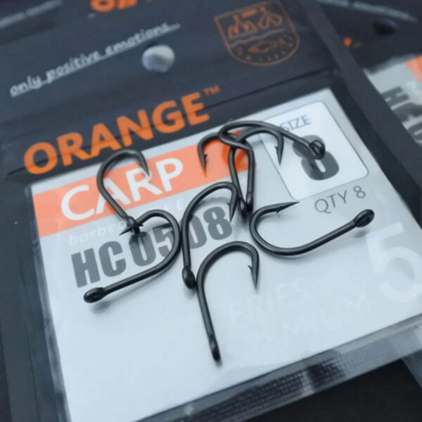 Carlig Orange no.18 Carp PTFE Coated Series Premium 5 8buc