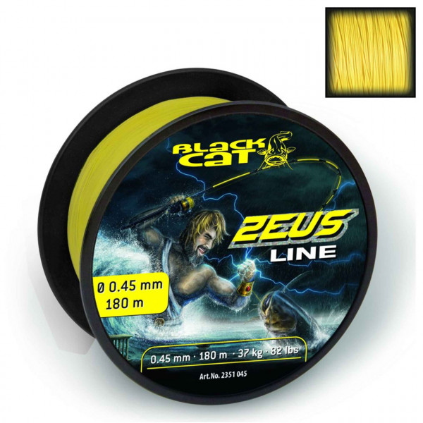 Fir Black Cat Zeus Line 0.60mm 59kg 450m Galben