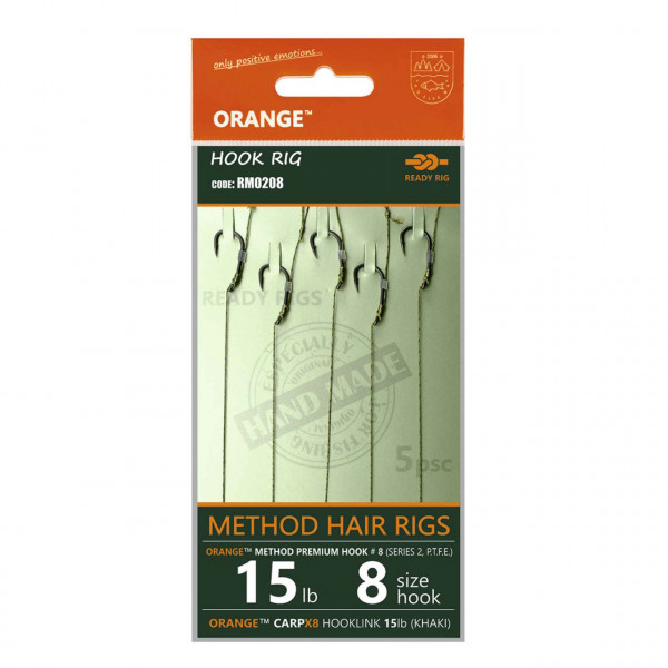 Rig Feeder Orange Series 2 No.12 15Lb Method Hair Rigs